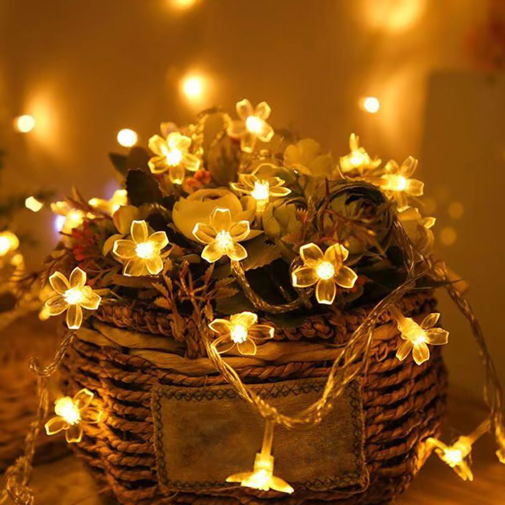 YIER Decoration LED lights, Battery Operated String Lights 10LED Cherry Blossom Waterproof LED lights for strings, flowers, branches and other ornamental decorations