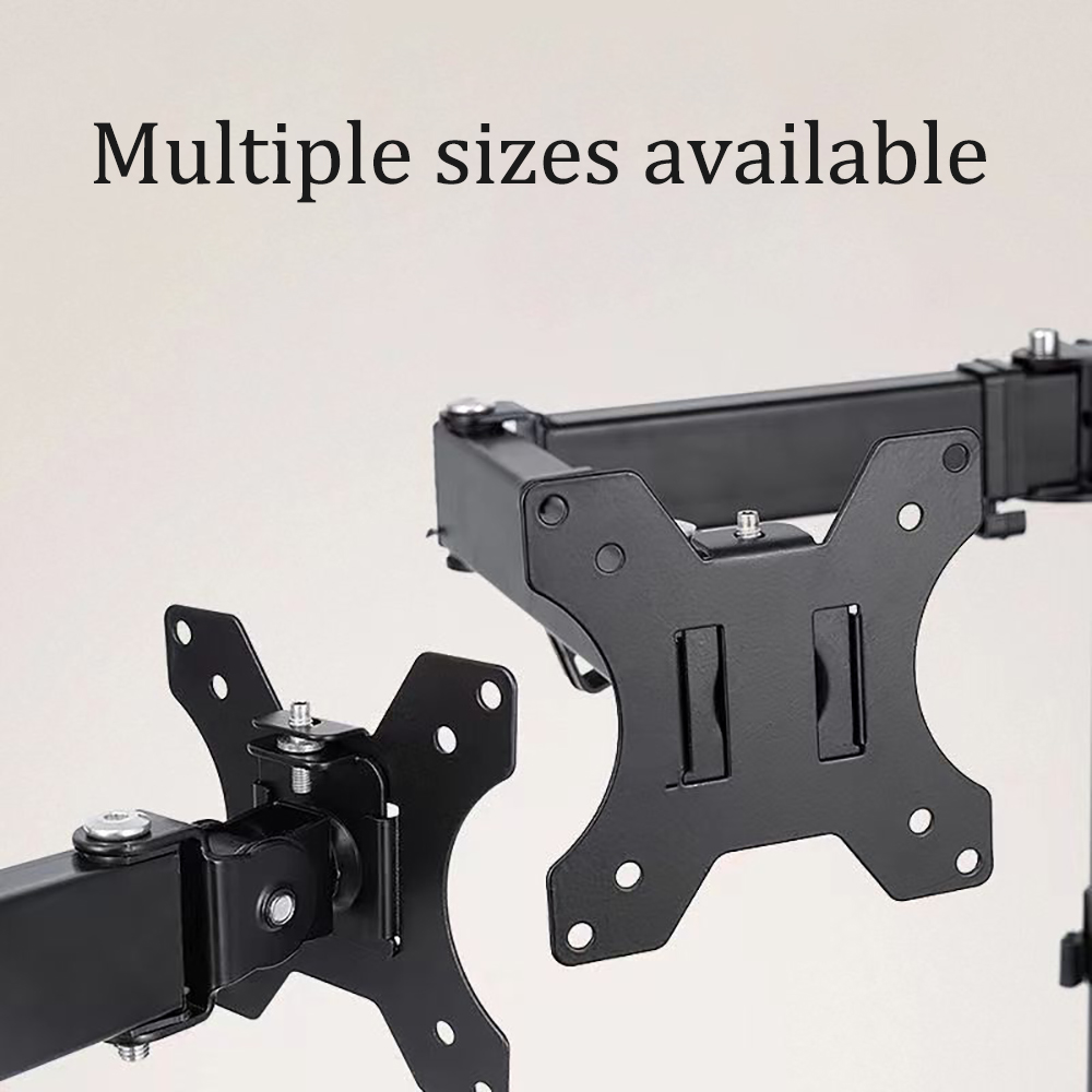 UP/SIT DASK Calculating Machines Stands,Dual Monitor Stand Up Desk Mount,Height Adjustable Desk Mount,Fits 2 Computer Screens 19 20 21 22 23 24 27 Inches