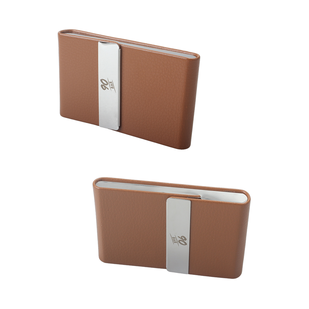 90 BAR Tobacco boxes, Portable Slim Leather Cigarette Case for Hold 7 Regular Size