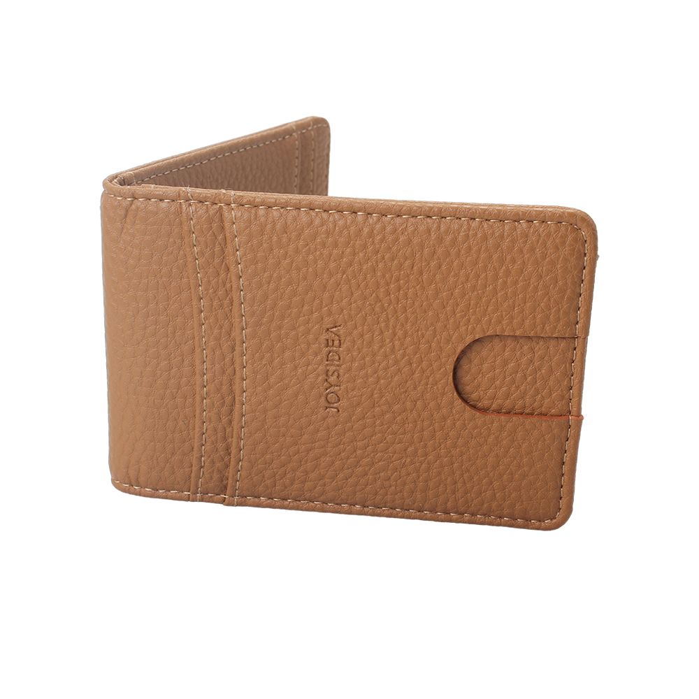 JOYSIDEA Wallet card bag, wallet wallet for both men and women, all-in-one driver's license, slim and double fold real pickup bag