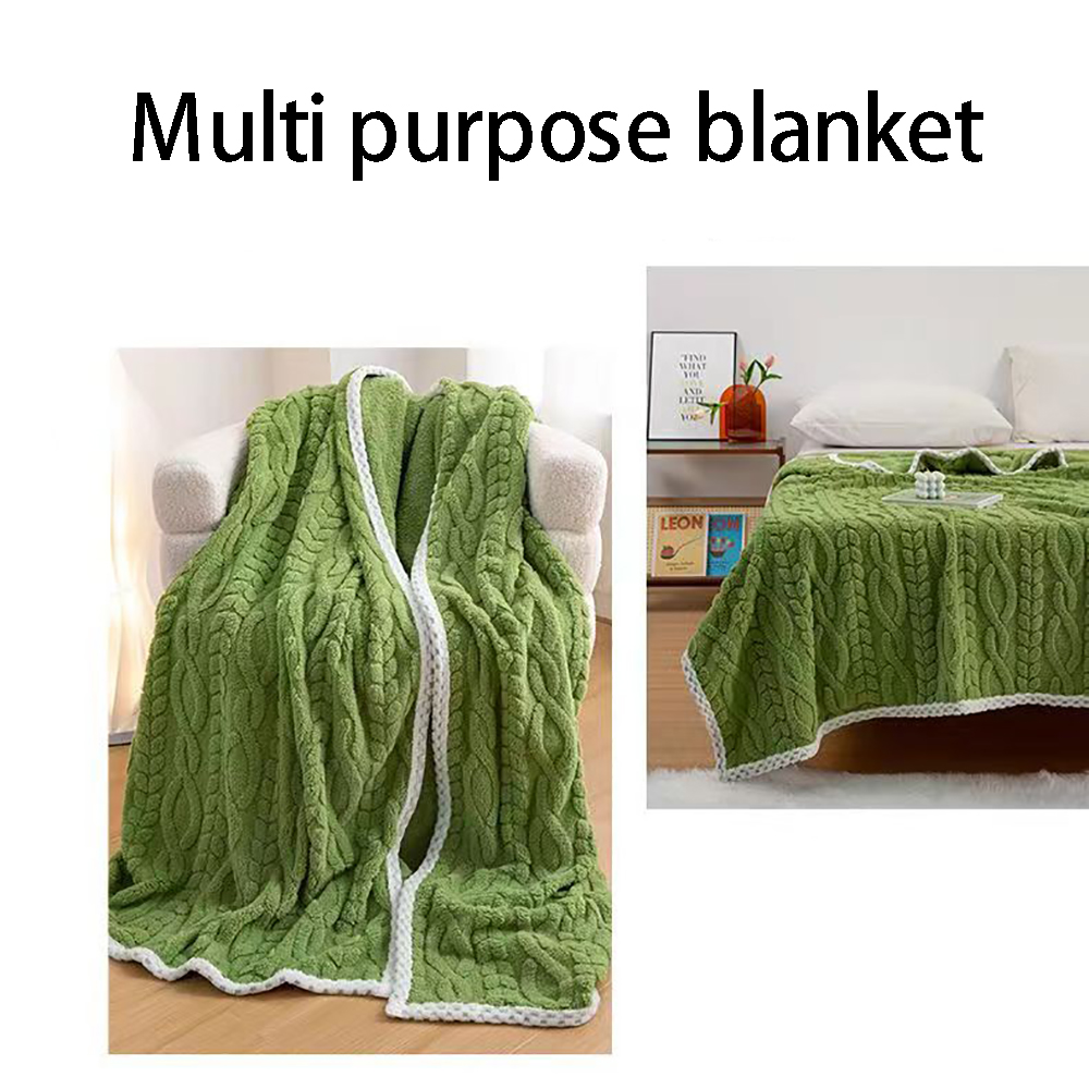 Decpace Woollen blankets, Soft Fuzzy Fluffy Long Hair Blanket for Couch Sofa Bed,Blanket Super Soft, Cozy Lightweight (60 "X90")