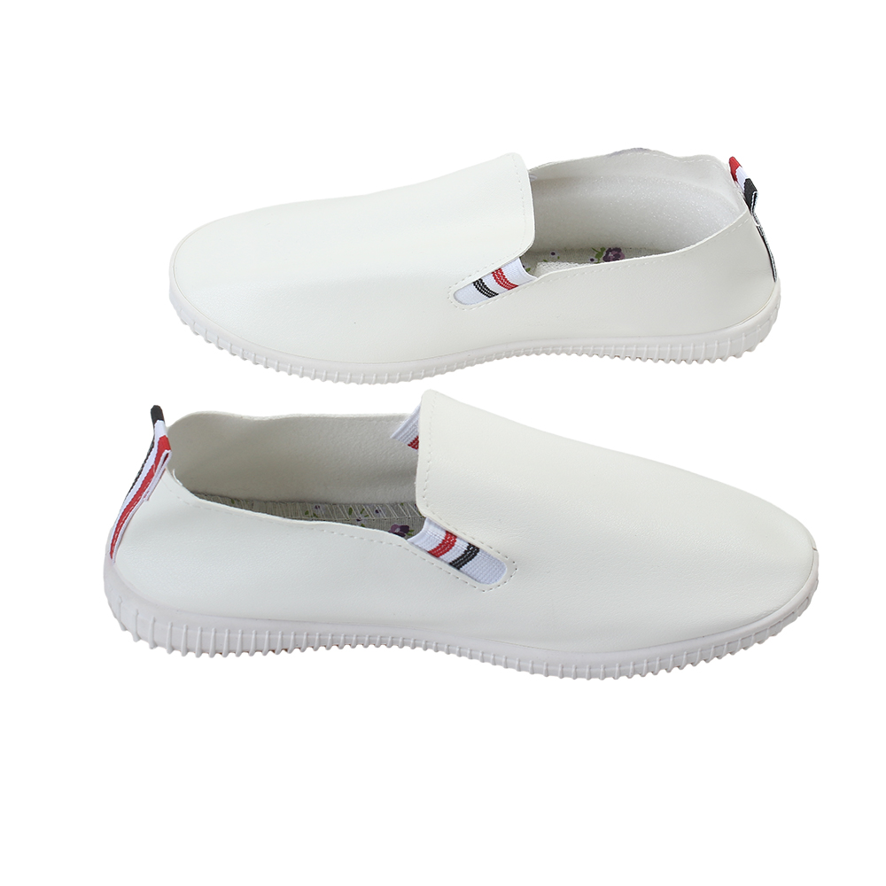 SANKILL Small white shoes, thin and versatile, breathable sports flat shoes, soft soled women's shoes