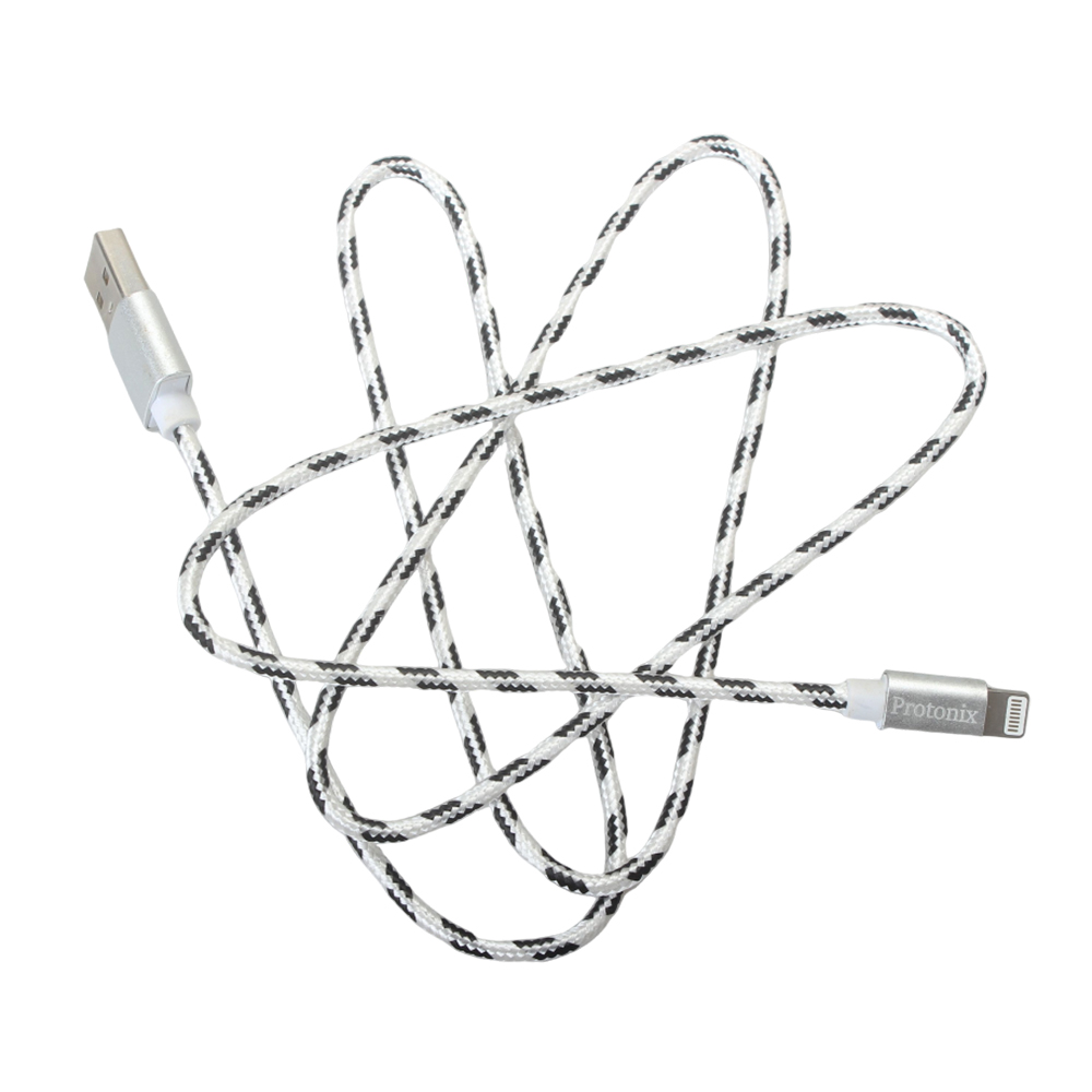 Protonix 3.3FT/6FT USB data cable, Apple specific data cable, nylon rope woven metal USB data cable suitable for iPhone 14/13/12/11/X/Max/8/7/6/6S/5/5S/Plus/iPad