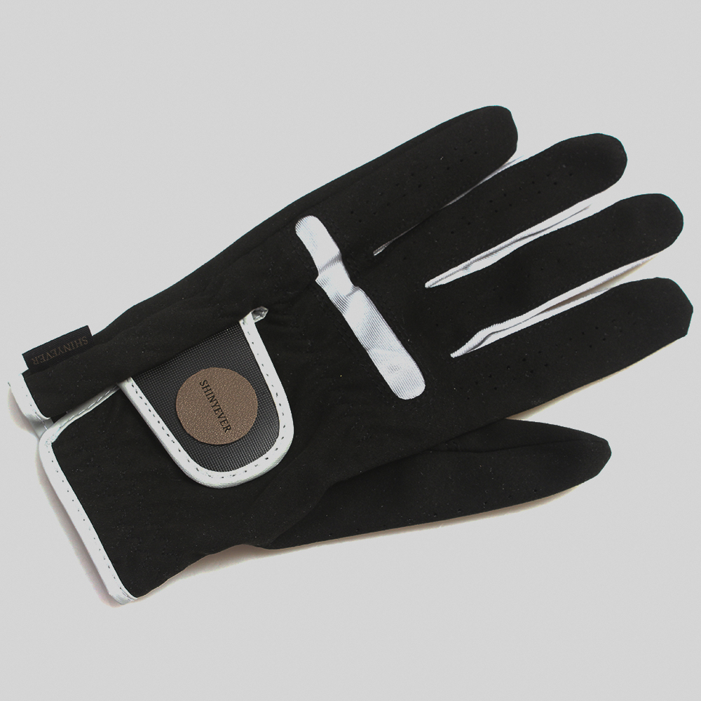 SHINYEVER Men's Golf Glove Single Piece Superfine Fiber Durable Breathable All Weather