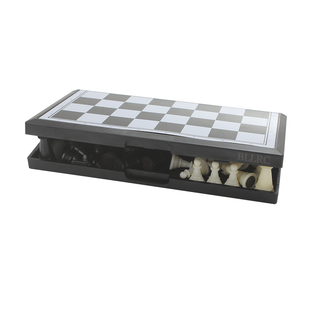 BLLRC 9.84"International Chess Game Mini Foldable Mat Magnetic Chess Set