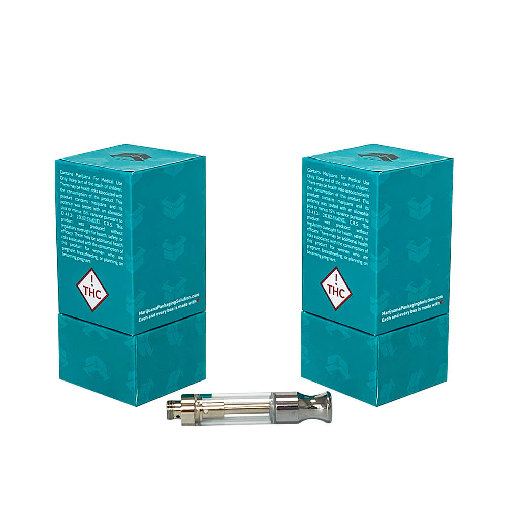 MARIJUANA PACKAGING SOLUTION Childproof Vape Cart Cuboid Rigid Box
