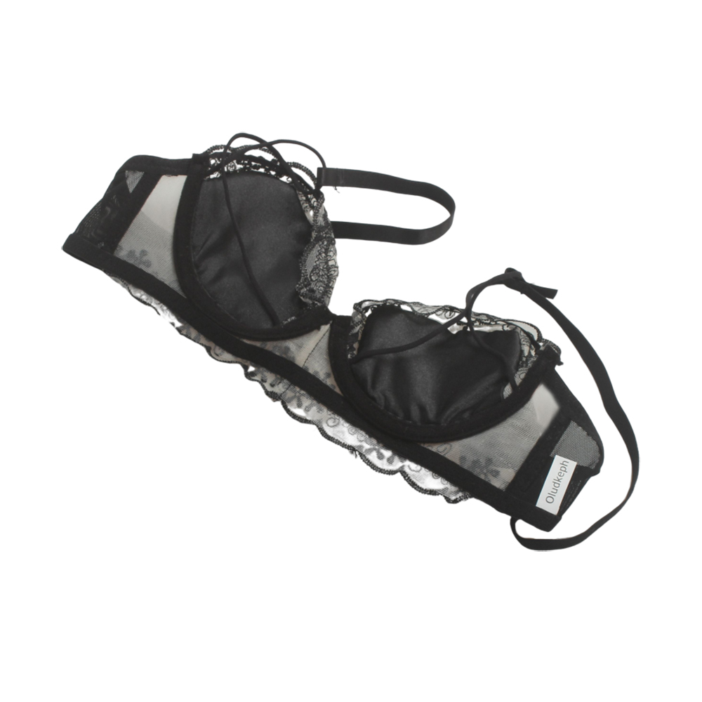 Oludkeph Lingerie without steel ring and lace lace, ultra-thin underwear