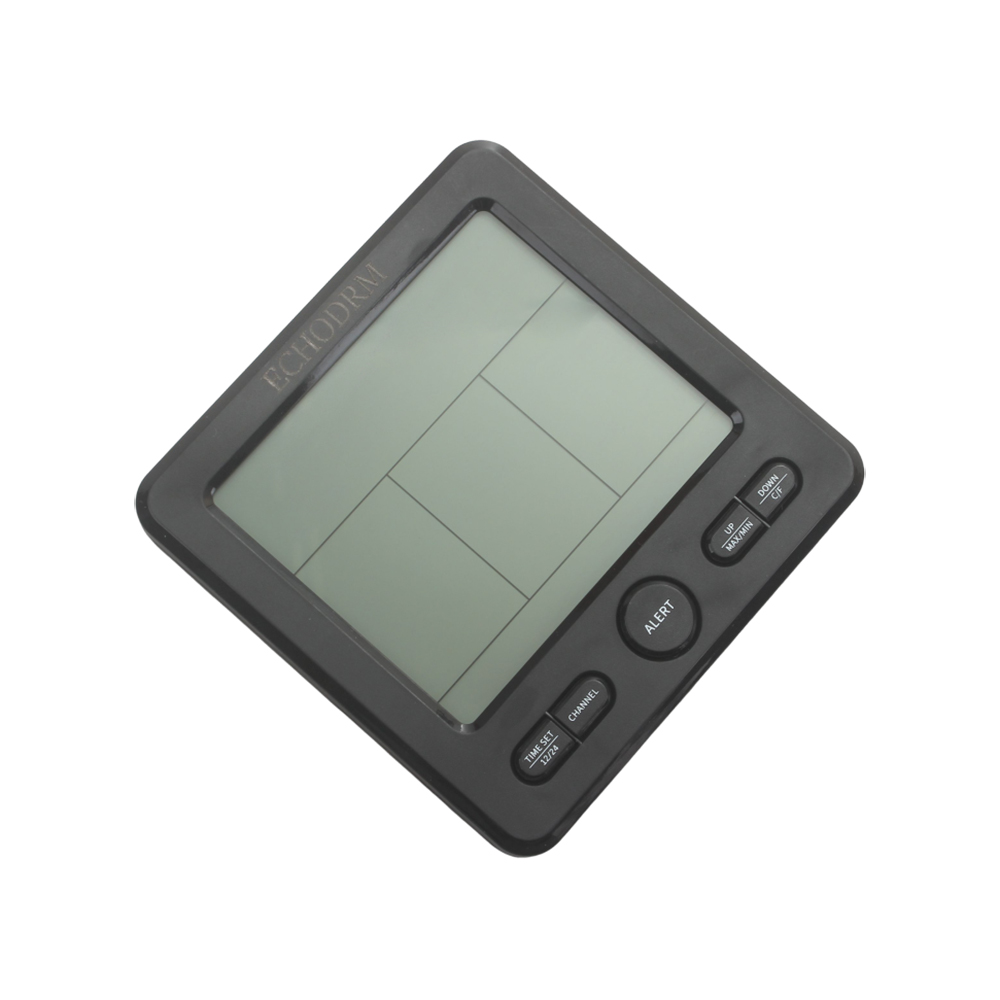 ECHODRM Digital Clock, LED Time Display Multifunctional Clock with Indoor Outdoor Thermohygrometer for Home