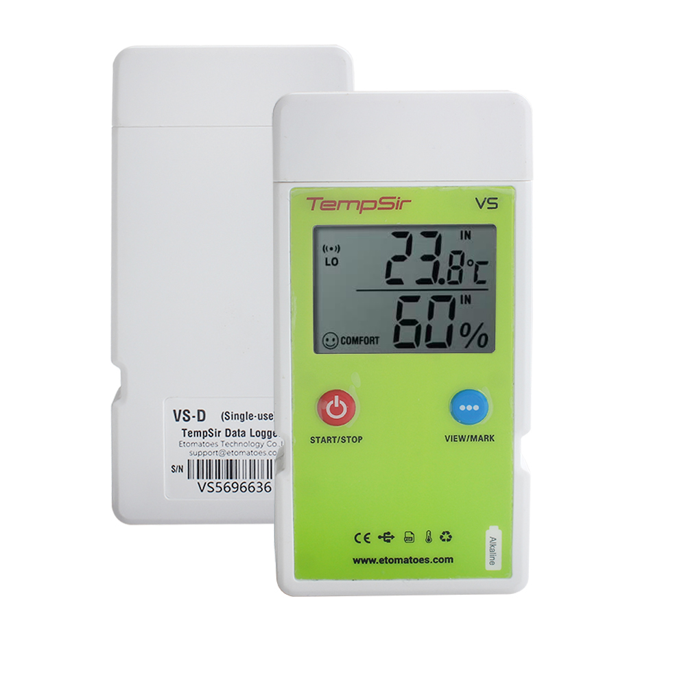 TempSir-VS Temperature Data Logger with Alarm,USB Digital Temp Recorder Waterproof,Industrial Thermometer Logger with Auto PDF&CSV Reports No Software Required