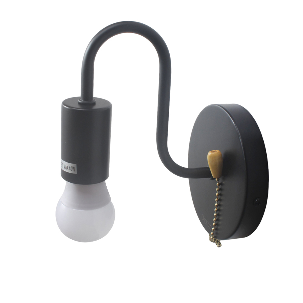 Oyxon Wall Lights, Bedroom Living room Simple Zipper Style Wall Lamp, Bedside Lamp