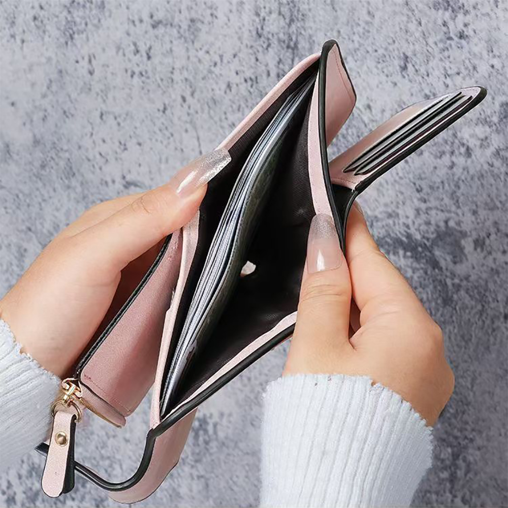 Umbrotiger Folding Wallet,Change Bag,Card Bag,Women's Zipper Wallet, Wallet Clip