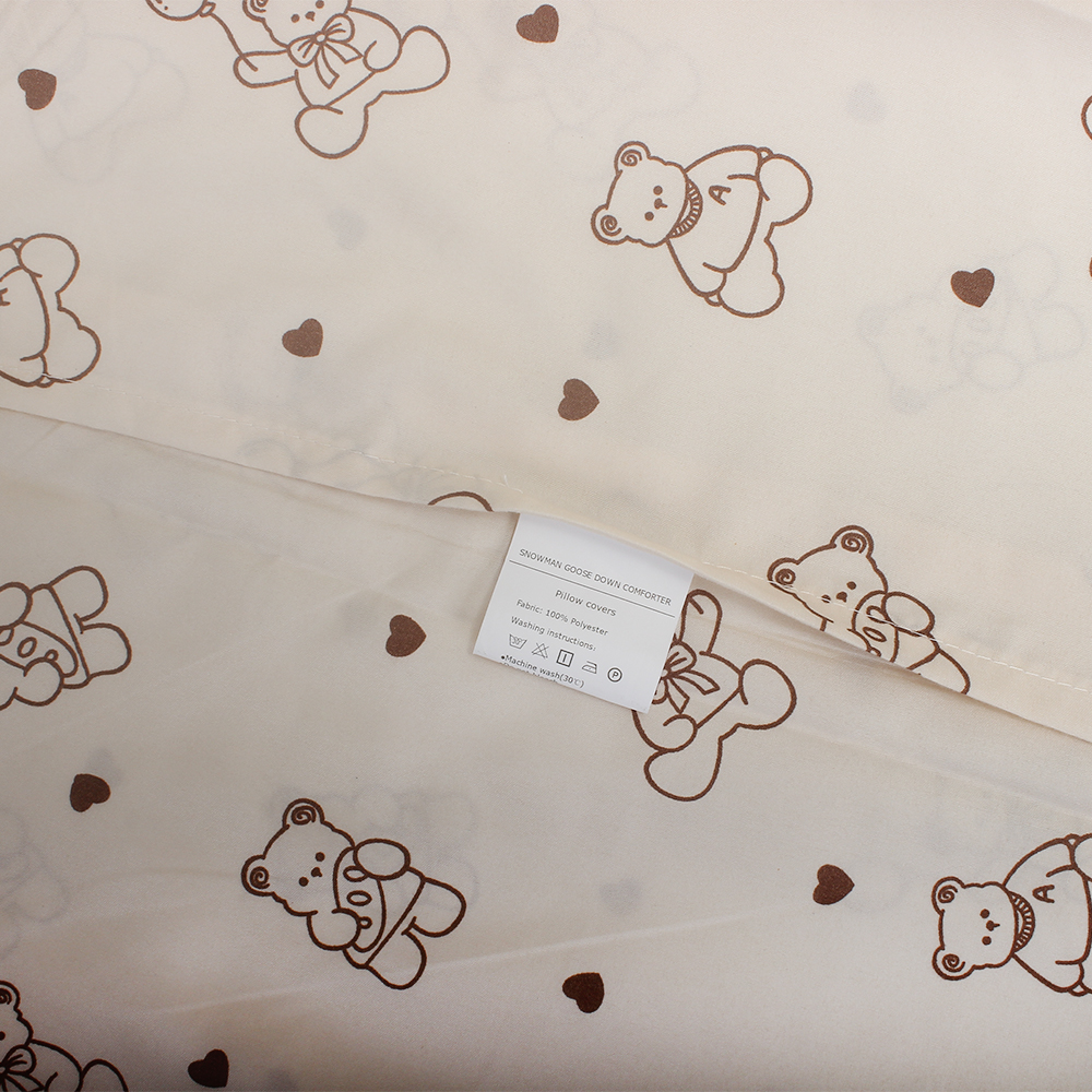 SNOWMAN GOOSE DOWN COMFORTER Pillow Covers,2 Pack Pillowcases-Soft, Wrinkle-Free, Fade-Resistant, Stain-Resistant Pillowcases,20"x30inches