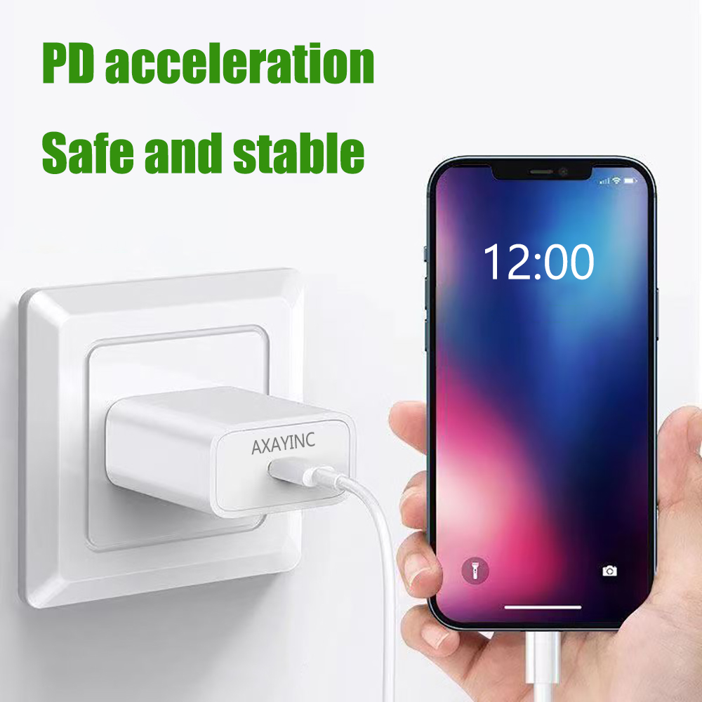 AXAYINC Power adapters 30W Fast Charging Head Apple Data Cable Apple Universal