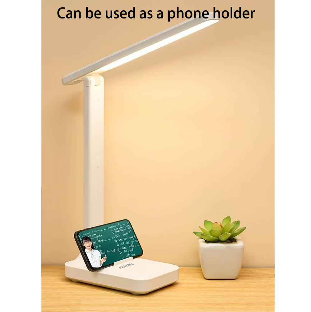 AXAYINC Lamps Desk lamp left reading light 180 ° adjustable desktop eye protection light bedside lamp