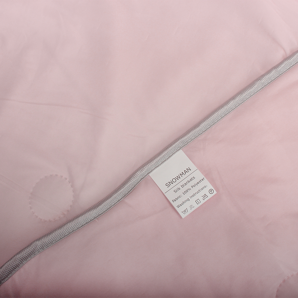 SNOWMAN Silk blankets pink Home dormitory with ice silk, summer cool, air conditioning, soft and skin friendly fabric, silky smooth