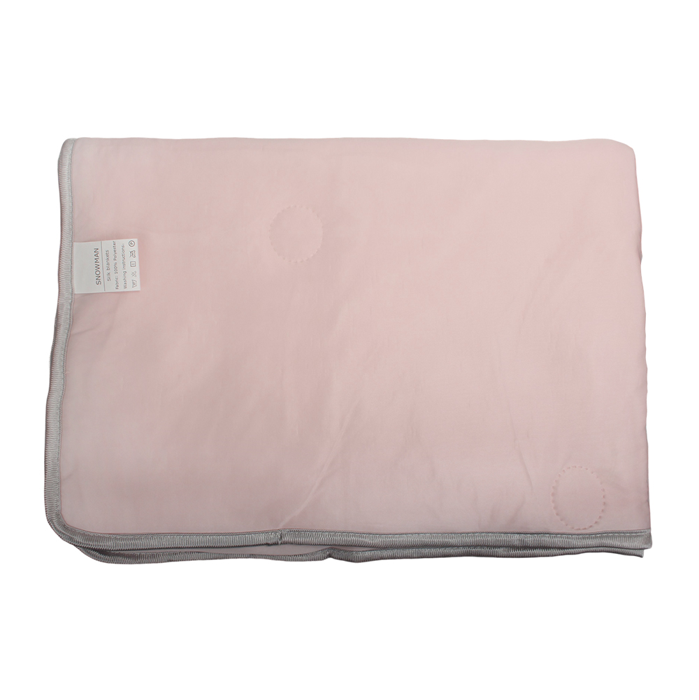 SNOWMAN Silk blankets pink Home dormitory with ice silk, summer cool, air conditioning, soft and skin friendly fabric, silky smooth