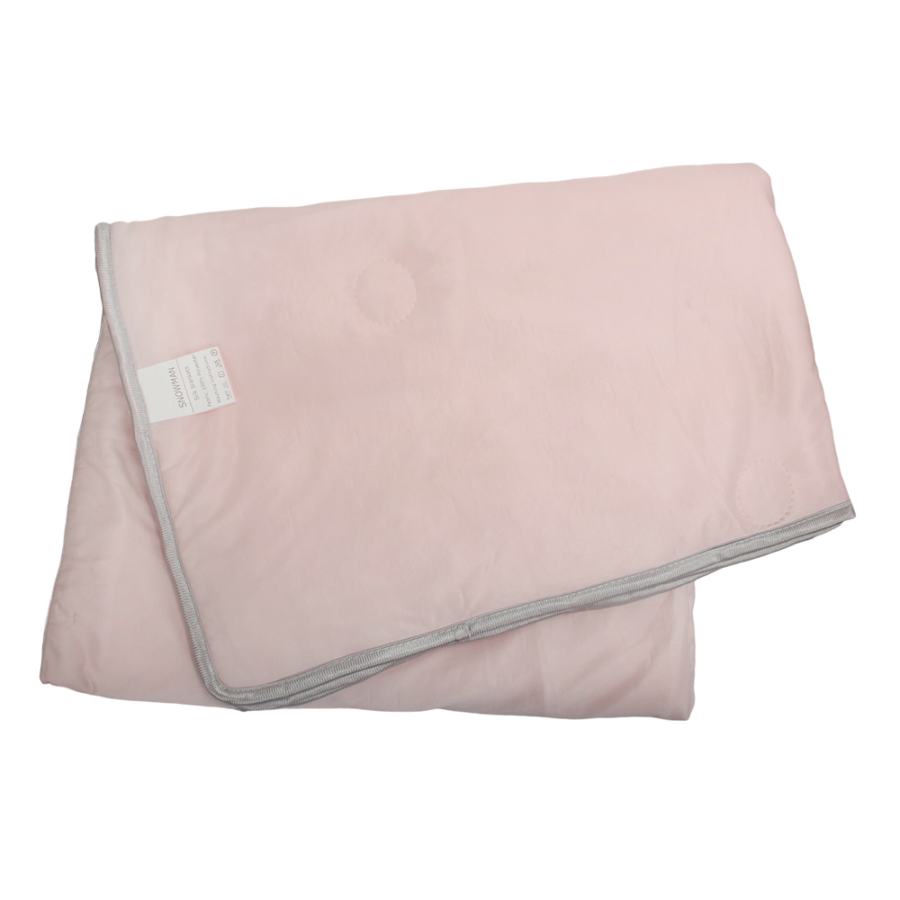 SNOWMAN Silk blankets pink Home dormitory with ice silk, summer cool, air conditioning, soft and skin friendly fabric, silky smooth