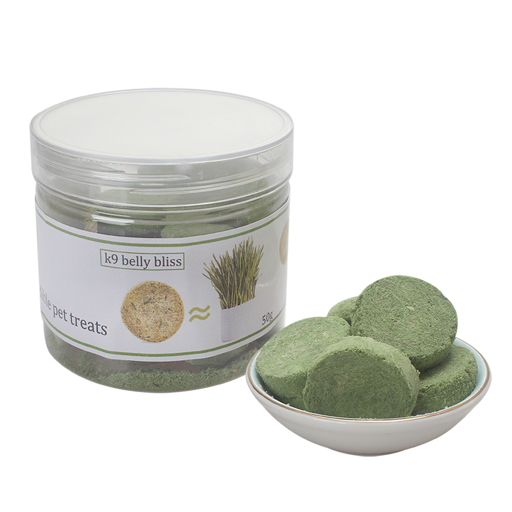 k9 belly bliss Edible pet treats Catgrass Chicken Biscuits Care for Intestinal Hair Removal Snack Biscuits