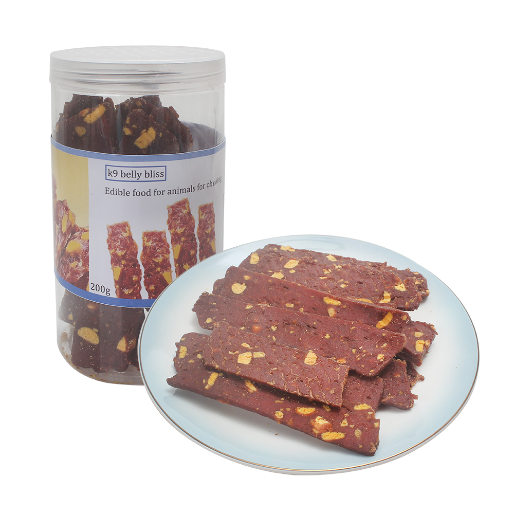 k9 belly bliss Edible food for animals for chewing Duck meat, egg yolk slices, dog training snacks with rich and chewy taste