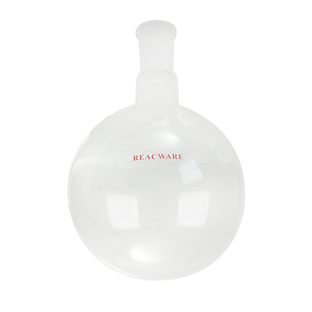 REACWARE Glassware for scientific experiments in laboratories 1000ml round glass jar