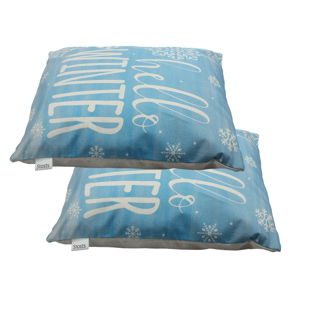 Stosts 26"x26" Pillowcase made of thick green linen, suitable for office sofas, and not easily faded