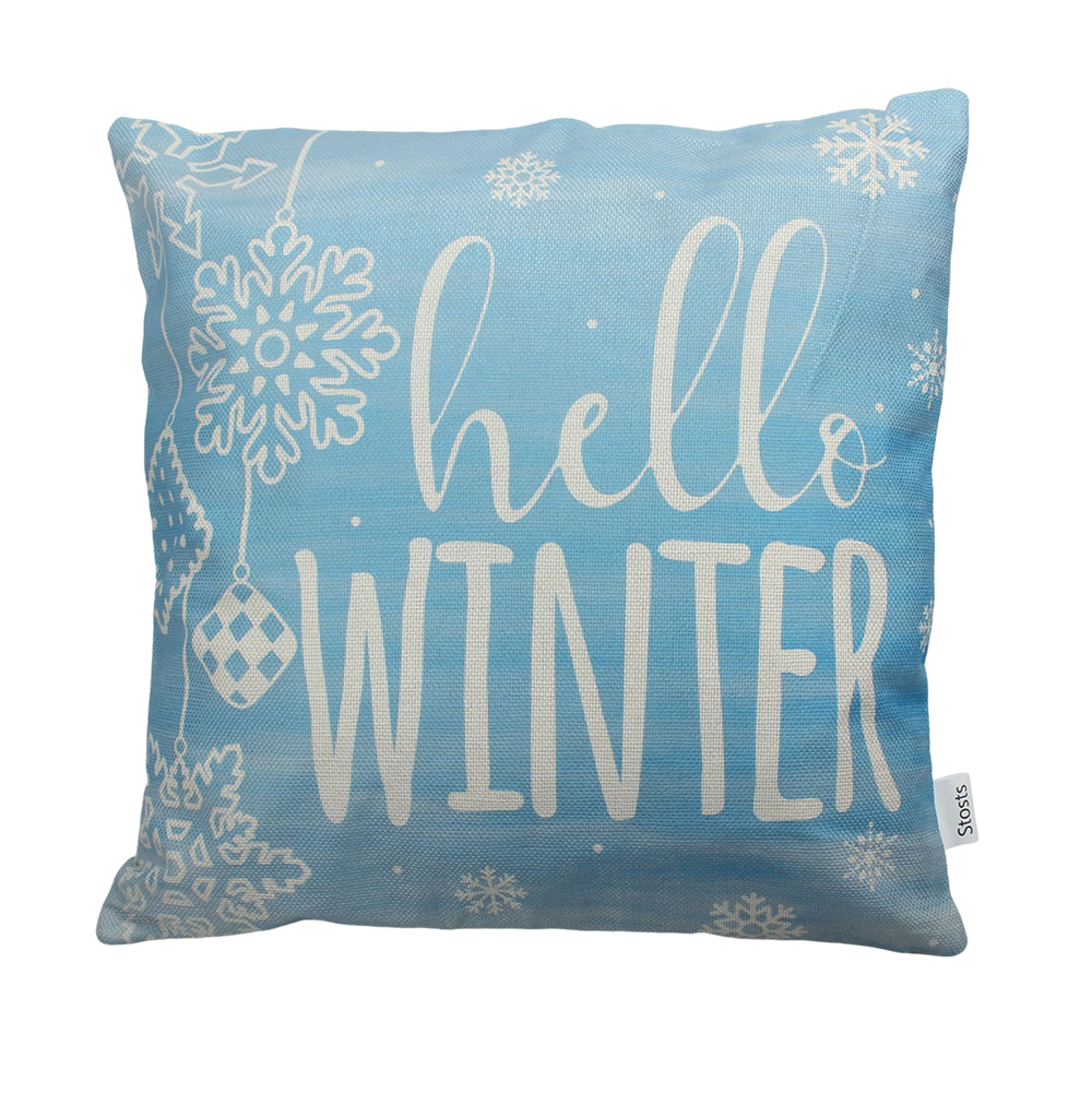 Stosts 26"x26" Pillowcase made of thick green linen, suitable for office sofas, and not easily faded
