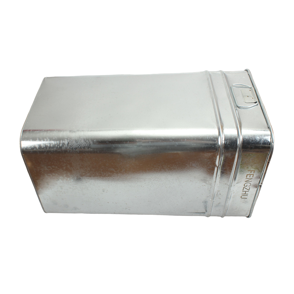 FENGZHU Metal bins outdoor garbage bin made of galvanized alloy material and thickened square garbage bin