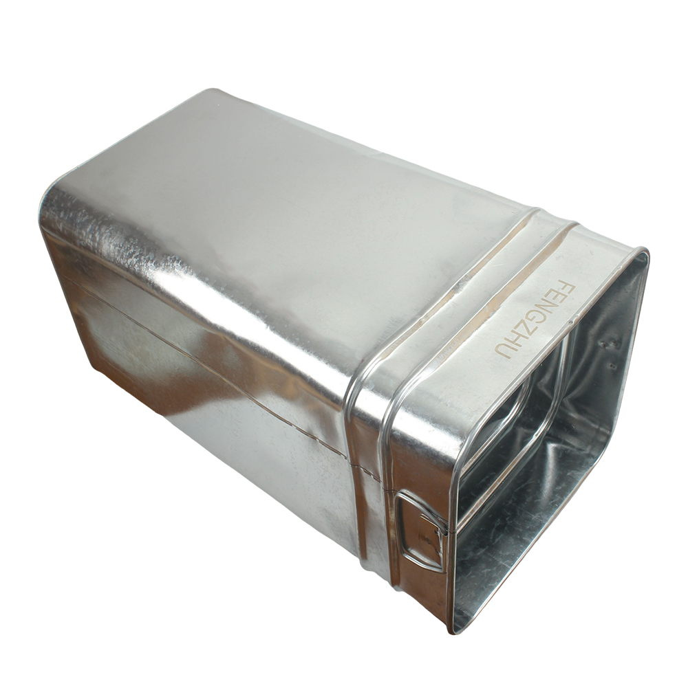 FENGZHU Metal bins outdoor garbage bin made of galvanized alloy material and thickened square garbage bin