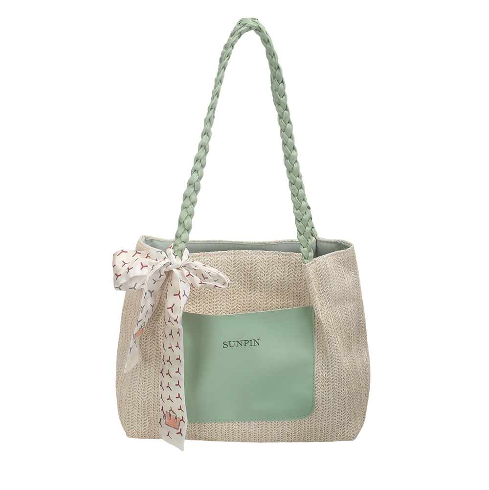 SUNPIN All-purpose carrying bags PVC woven handbag shoulder bag women's casual bag