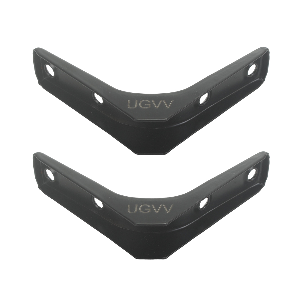 UGVV 3 inches Fittings of metal for furniture ripod bracket needs to be perforated, wall storage rack support bracket hardware accessories