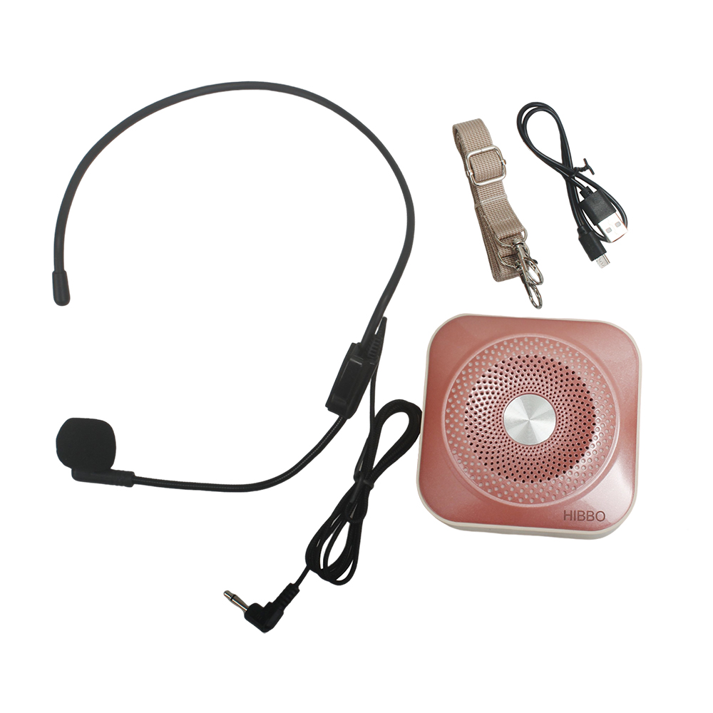 HIBBO Sound amplifiers Little Bee Speaker Teacher uses microphone for class explanation, waist microphone