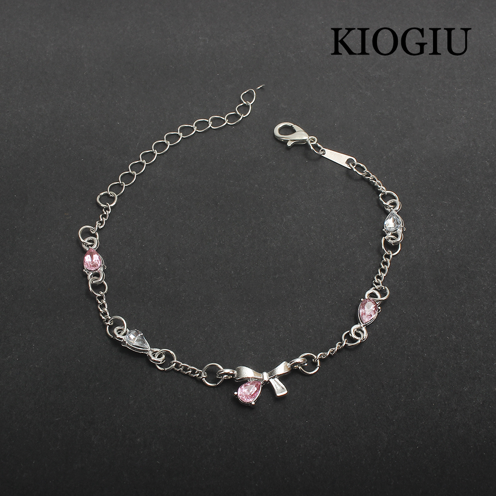 KIOGIU Bracelets Bow Bracelet Fashion Style Simple S925 Silver Women's Jewelry