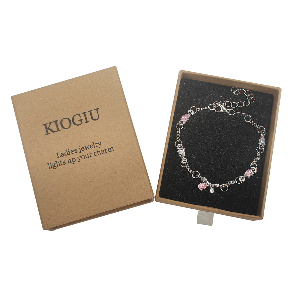 KIOGIU Bracelets Bow Bracelet Fashion Style Simple S925 Silver Women's Jewelry