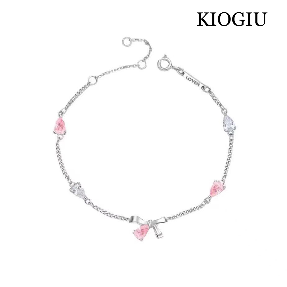 KIOGIU Bracelets Bow Bracelet Fashion Style Simple S925 Silver Women's Jewelry