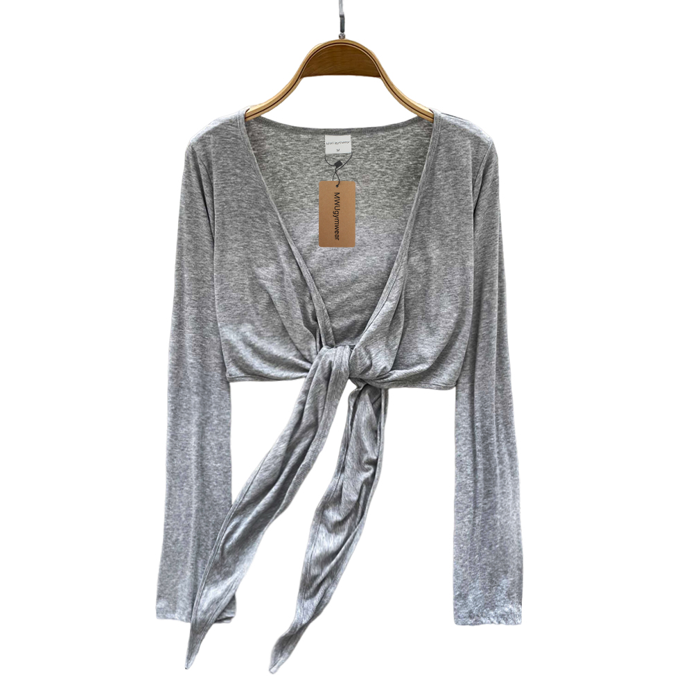 MWUgymwear Sport shirts Cardigan straps for summer outerwear, thin anti roll shirt