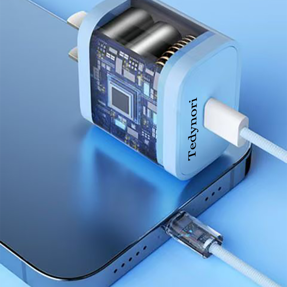 Tedynori Battery chargers for mobile phones 45W fast charging charger for Apple models, universal charger with braided wire that is not easily broken