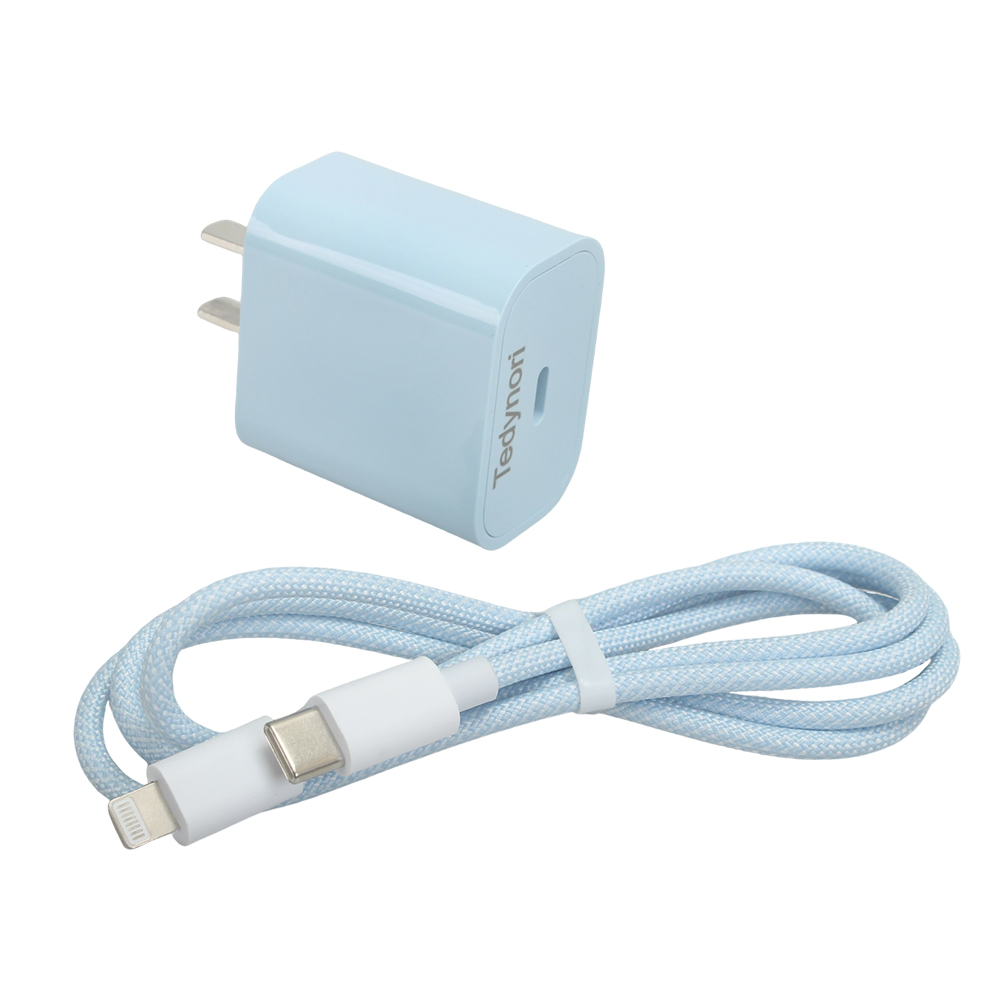 Tedynori Battery chargers for mobile phones 45W fast charging charger for Apple models, universal charger with braided wire that is not easily broken