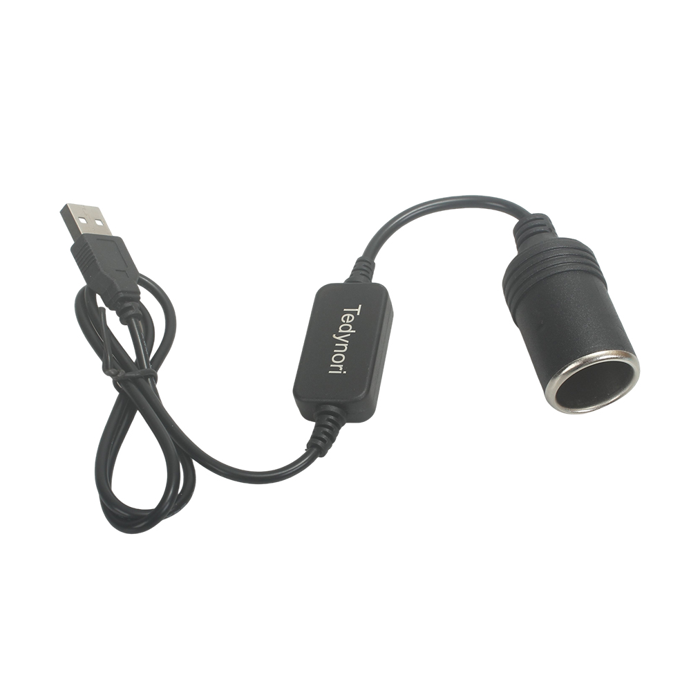 Tedynori USB chargers adapted for car cigarette lighter sockets Car mounted plug power cord adapter
