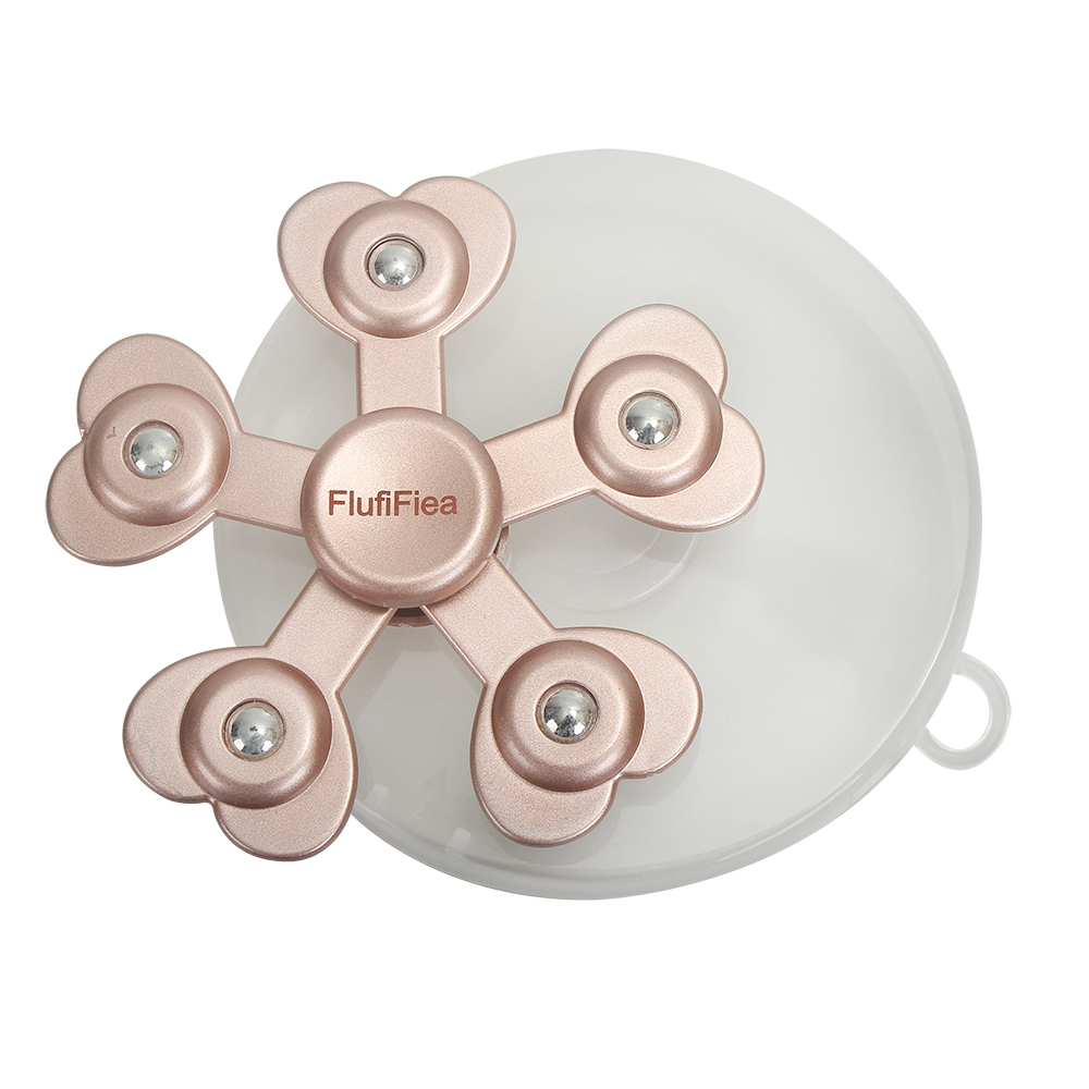 FlufiFiea Pet toys Gyro spinning finger decompression toy, plum blossom pentagonal steel ball decompression toy