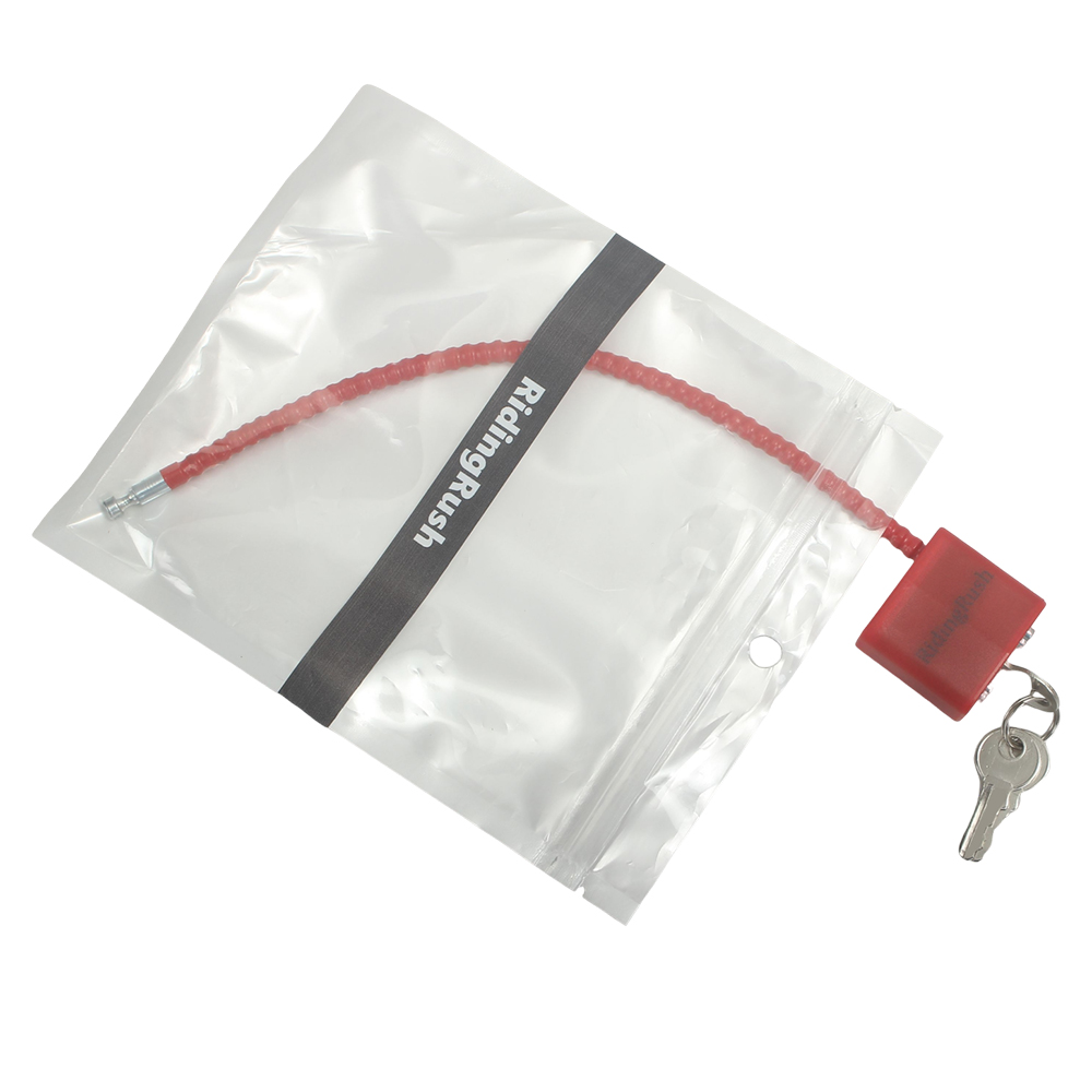 RidingRush Non-metal bicycle locks Chain soft lock bicycle outdoor safety lock rope lock sturdy and durable with key