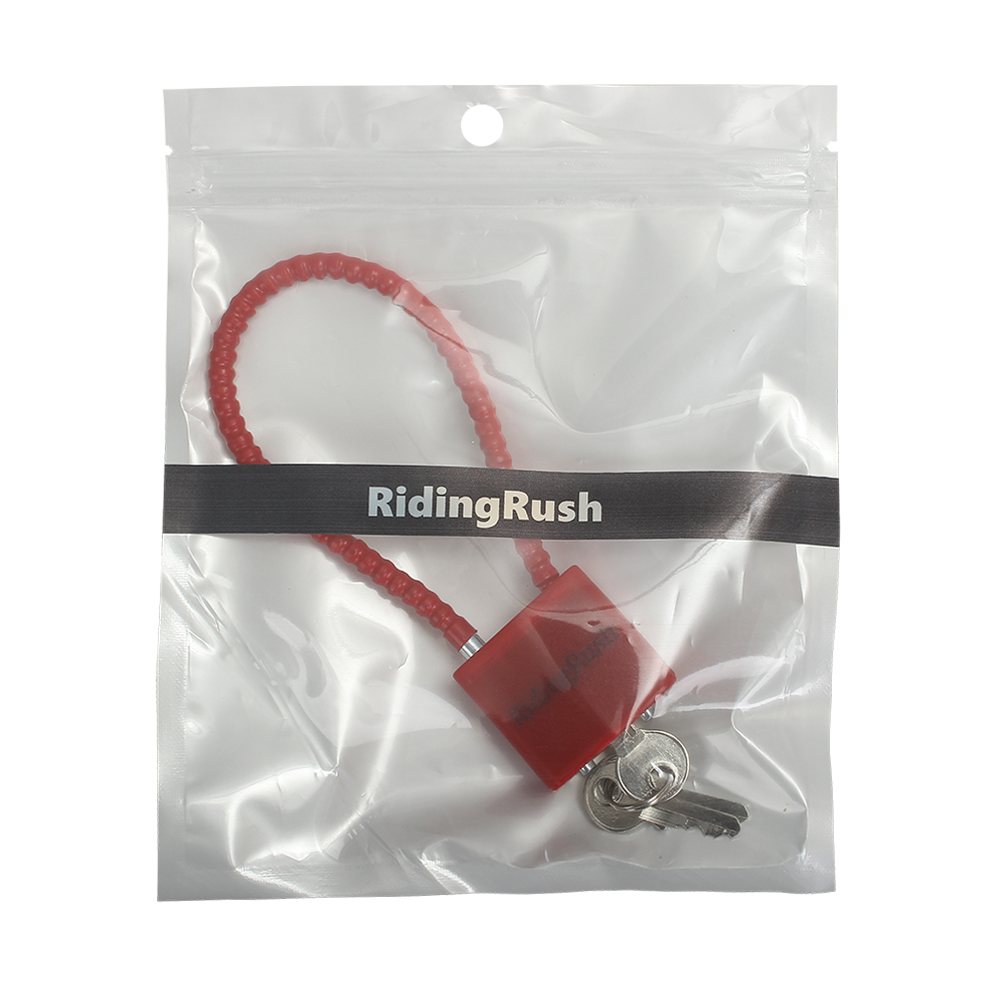 RidingRush Non-metal bicycle locks Chain soft lock bicycle outdoor safety lock rope lock sturdy and durable with key