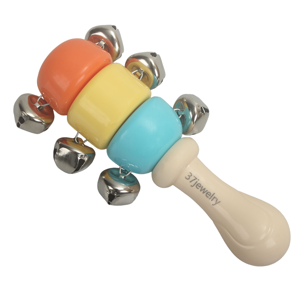 37jewelry Infant toys 0-1-year-old rotating bell baby holding toy made of food grade material