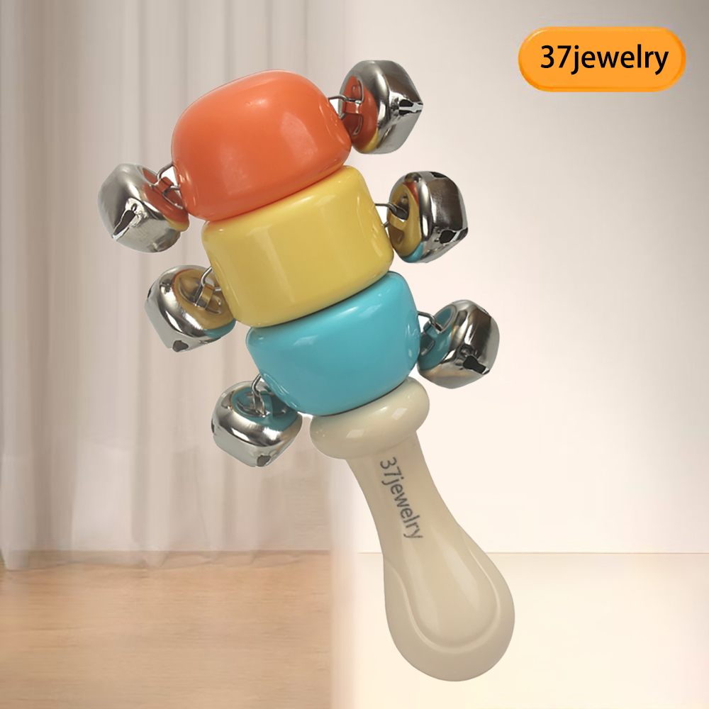 37jewelry Infant toys 0-1-year-old rotating bell baby holding toy made of food grade material