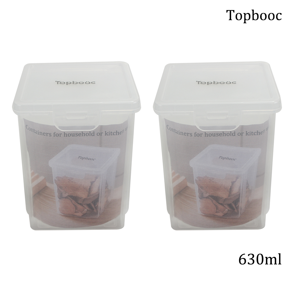 Topbooc 630ml Containers for household or kitchen use spice grain storage box, sealed box, multifunctional use