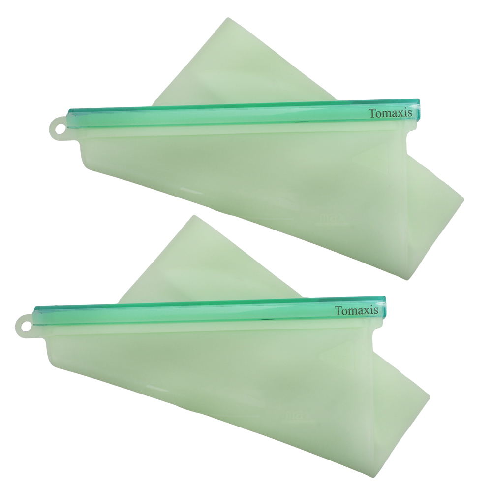 Tomaxis Bags for microwave cooking Silicone sealed bag, food grade thickened high-temperature resistant refrigerator bag