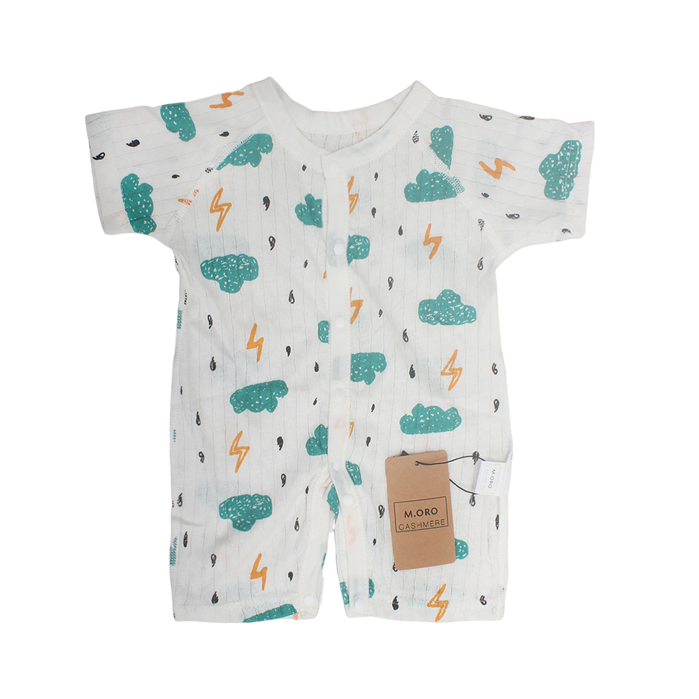 M. ORO CASHMERE Children's and infant's apparel, namely bodysuit Pure cotton fabric is soft, comfortable, breathable