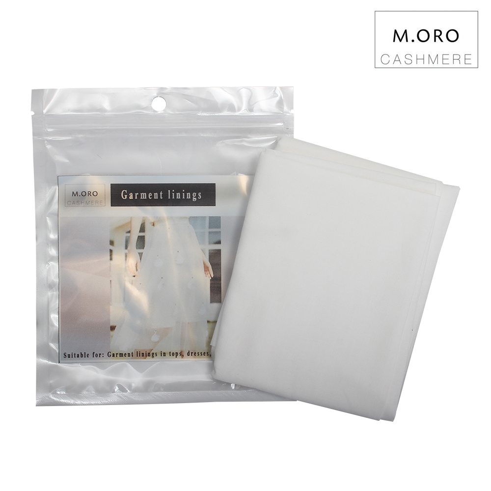 M.ORO CASHMERE Finished textile linings for garments All cotton lining fabric thin skirt lining base pure cotton substrate