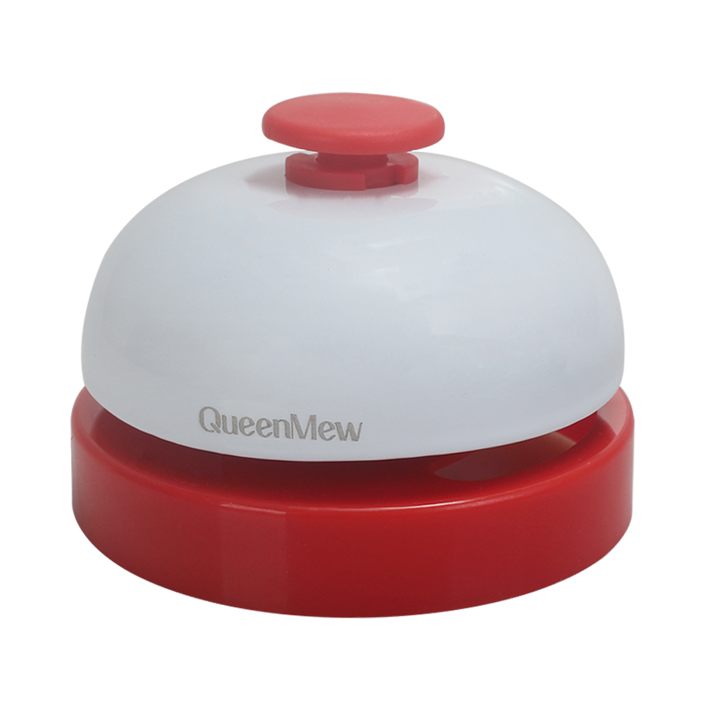 Queenmew Hand pressed bell, pet training bell, fun kitchen dish delivery bell