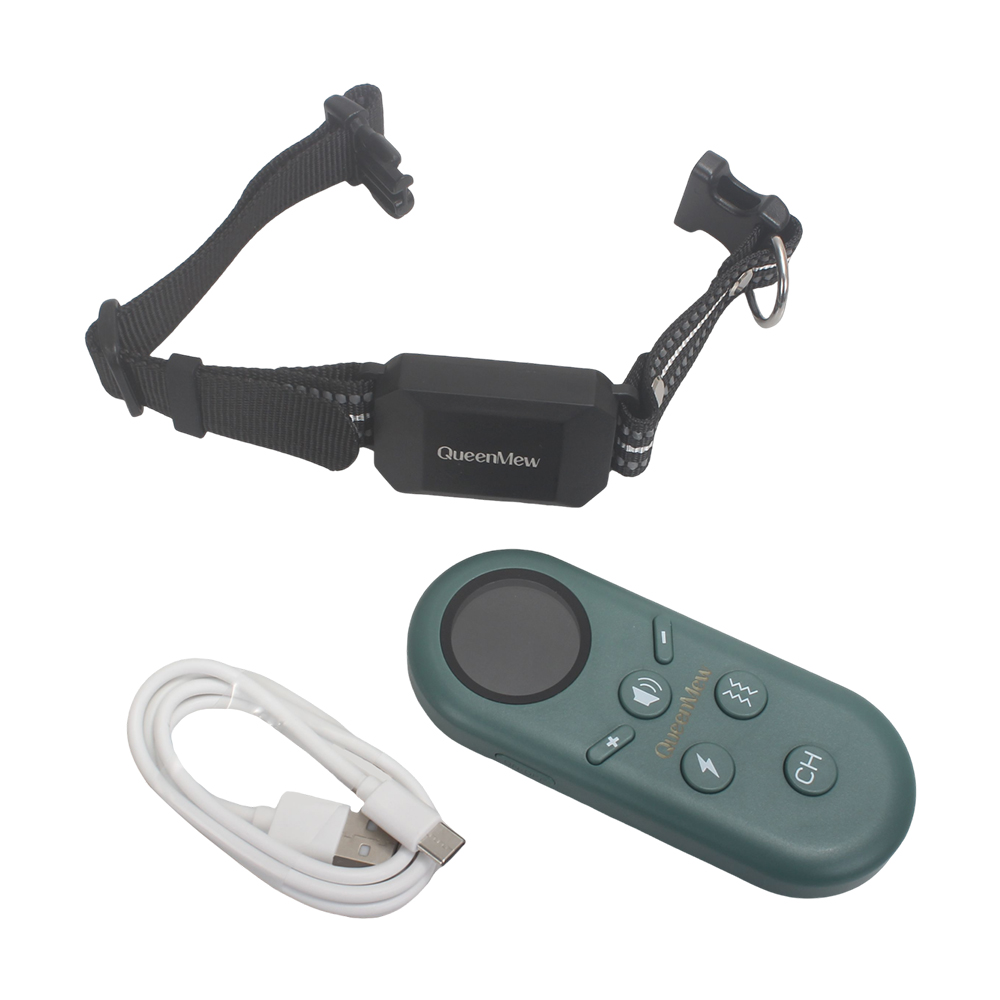 Queenmew Electronic collars to train animals Remote control automatic bark stop, electric shock collar, no harm, disturbance prevention, smart collar for civilian dogs
