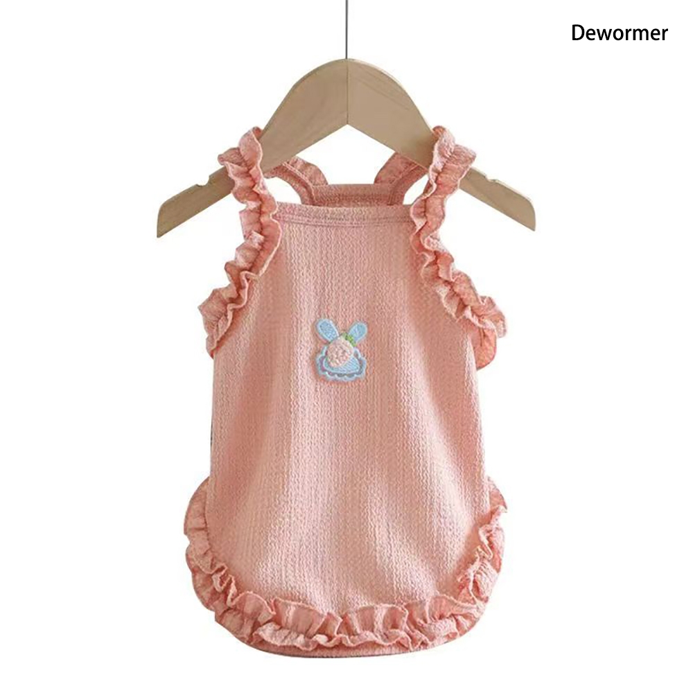Dewormer Clothing for pets Fresh and breathable dog summer tank top cute clothing